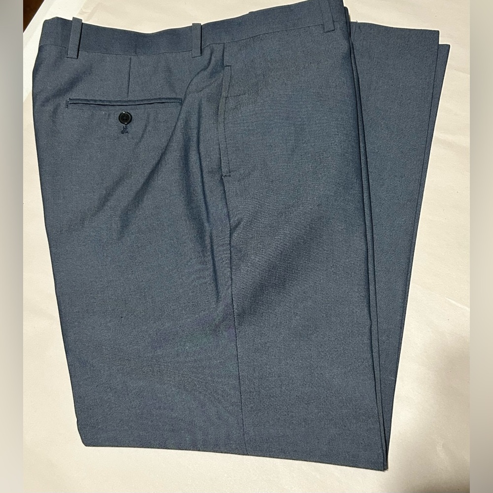 INC International Concepts Mens Dress Pants W33 L29 Blue Straight Fit